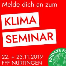 Seminar „Klimakrise – Wie wollen wir in Zukunft leben?“