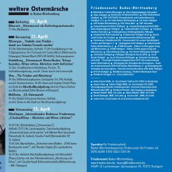 Ostermarsch 2020 am Karsamstag 11. April 2020