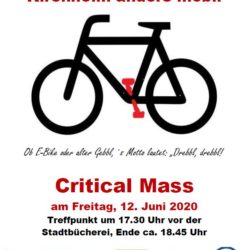 Critical Mass im Juni 2020 - Radeln für die Verkehrswende