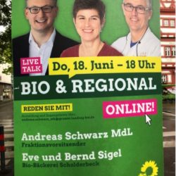 Live-Talk: BIO&REGIONAL mit MdL Andreas Schwarz und Eve und Bernd Sigel (Bio-Bäckei Scholderbeck)