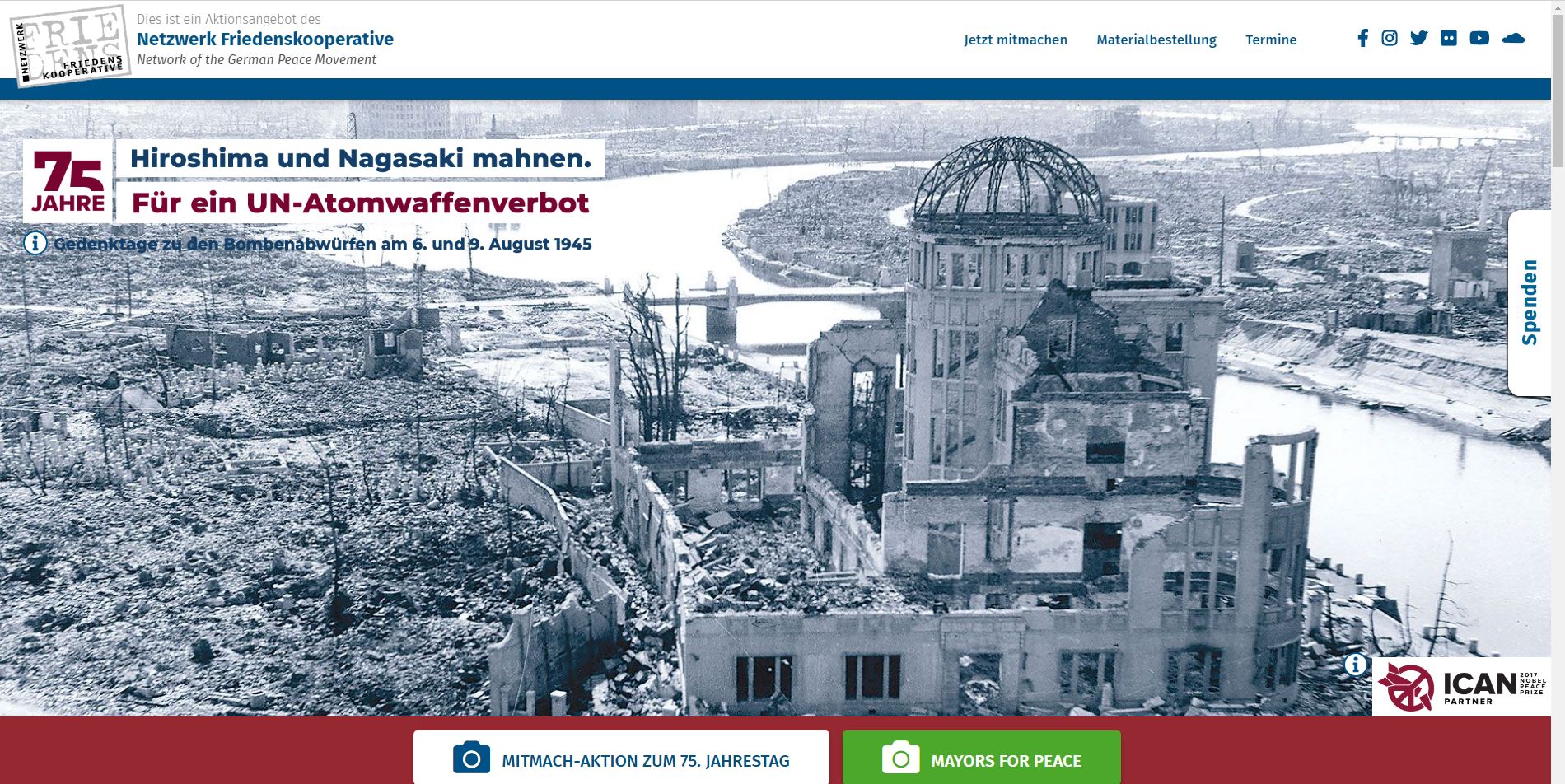 Hiroshima Und Nagasaki Mahnen Beitritt Zum Un Atomwaffenverbot Jetzt 30 Gedenkminuten In Kirchheim Kirchheim Forum 30