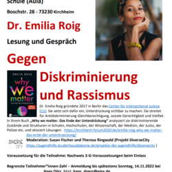 Dr. Emilia Roig: Gegen Diskriminierung und Rassismus - Lesung und Gespräch