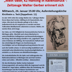 "Mein Vater, KZ-Häftling in Ravensbrück": Zeitzeuge Walter Gerber erinnert sich
