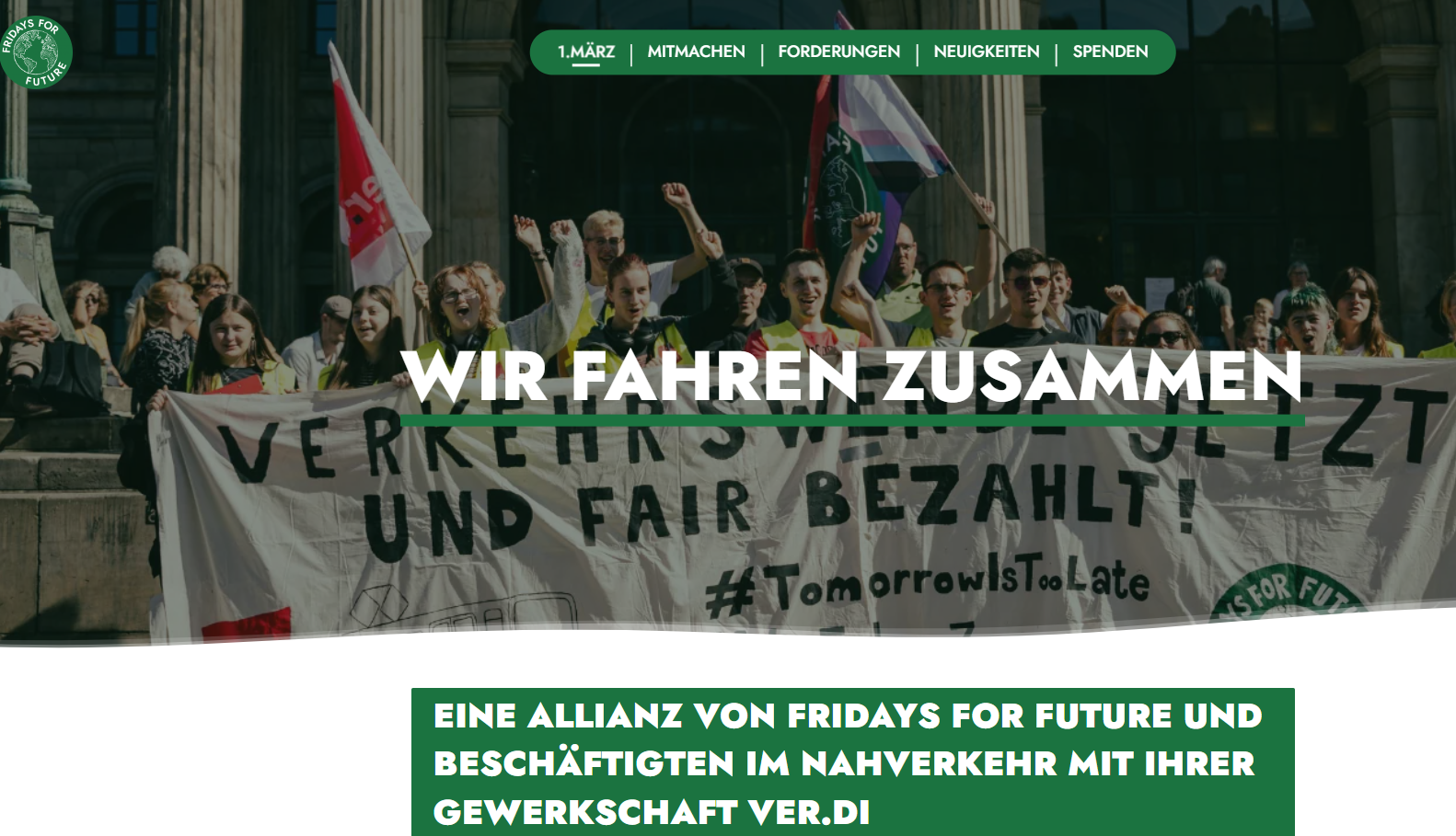 Kundgebung/Demo „#WirFahrenZusammen“ am 1. März um 13.30 Uhr in Nürtingen