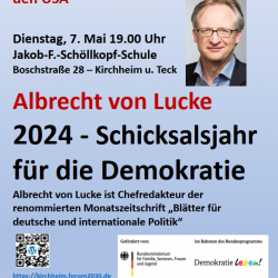 Albrecht von Lucke: 2024 - Schicksalsjahrs für die Demokratie