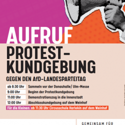 Protestkundgebung anlässlich des AfD-Landesparteitags am 5./6.10.24 und am 10./11.24