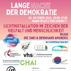 Lange Nacht der Demokratie auf dem Marktplatz