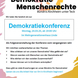 Demokratiekonferenz - Bündnis für Demokratie und Menschenrechte Kirchheim u. Teck