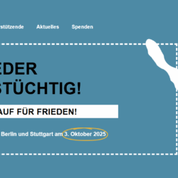 Friedensdemonstrationen in Stuttgart und Berlin gegen Kriege und Hochrüstung