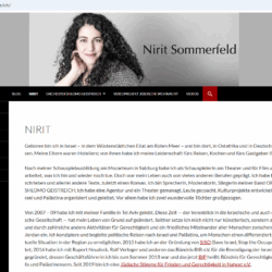 Die deutsch-israelische Schauspielerin, Sängerin, Autorin und Friedensaktivistin Nirit Sommerfeld liest aus ihrem Roman „Beduinenmilch“