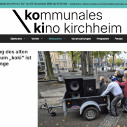 Kommunales Kino Kirchheim - Stunde der offenen Kino-Tür