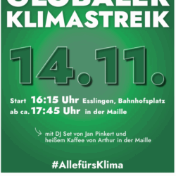 Globaler Klimastreik am 14. November 2025 in Esslingen