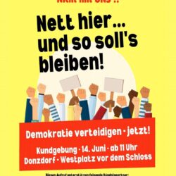 Protest gegen Gründung des AfD-Jugend-Landesverbands "Generation Deutschland" in Donzdorf