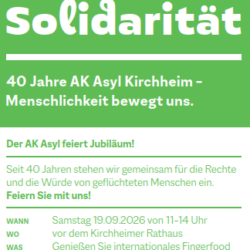40 Jahre AK Asyl in Kirchheim
