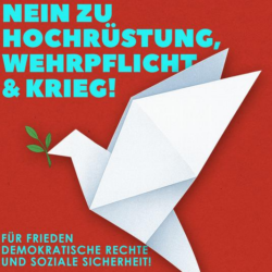 Demonstration "Nein zu Hochrüstung, Wehrpflicht und Krieg"