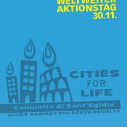 Cities for Life – Städte gegen die Todesstrafe - Beleuchtung der Martinskirche